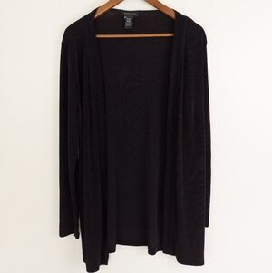 Nash International Open Front Cardigan Black Size Medium